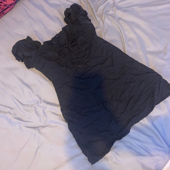 Black Mini Dress - Picture 2 of 4